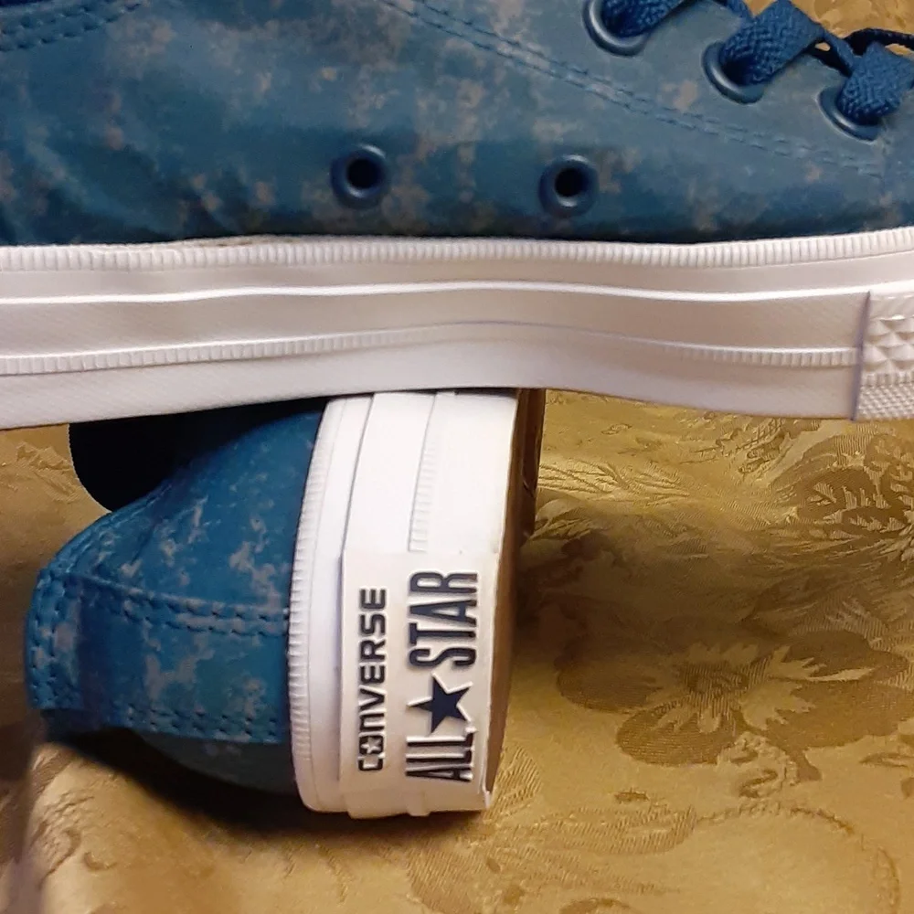 CONVERSE All  Star Ocean Blue With LUNARLON Men's 7.0 Women's 9.0 LIKE NEW - Picture 15 of 16